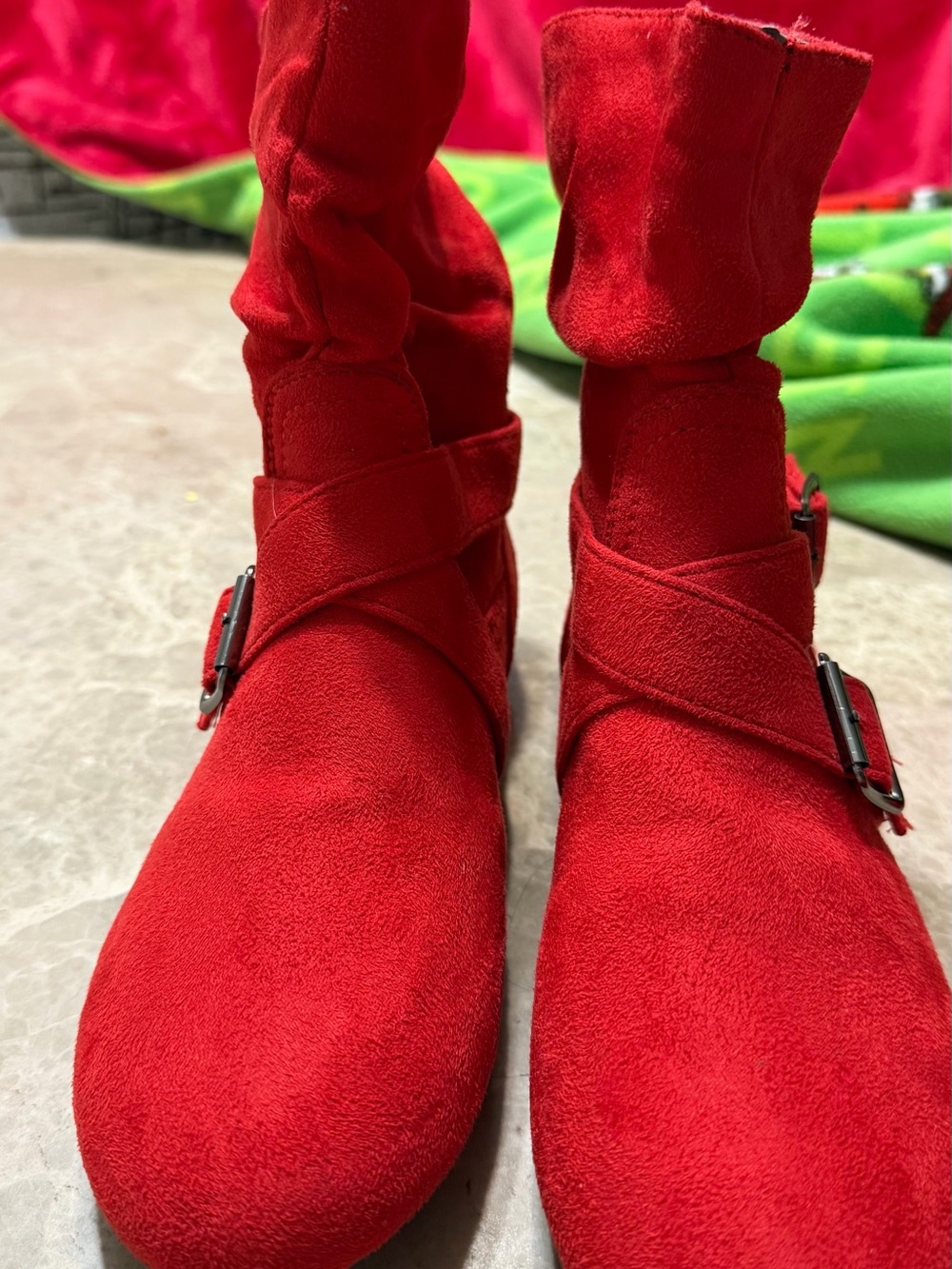 Shoevibe red boots #314
